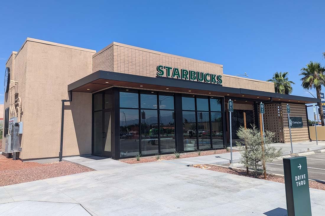Starbucks Speedway — Ground-Up Construction project by ITDG Construction